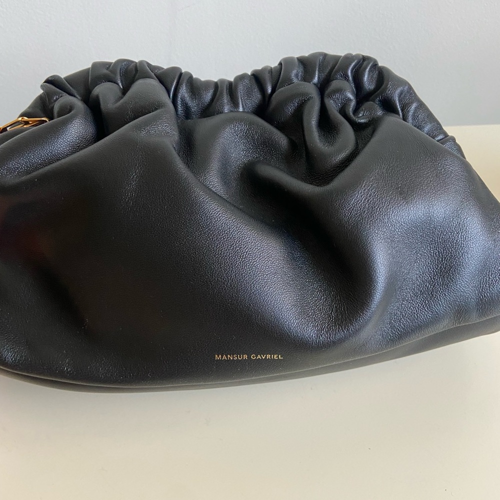 Mansur Gavriel mini cloud clutch with gold chain strap - Picture 2 of 7